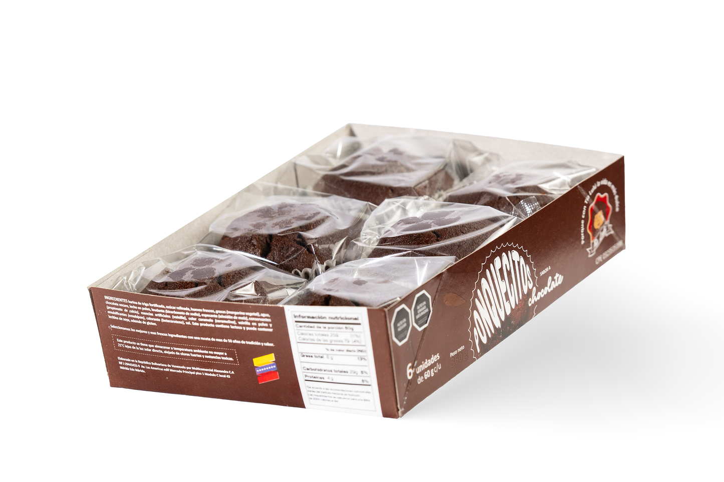 Ponquecitos de Chocolate (12 display)