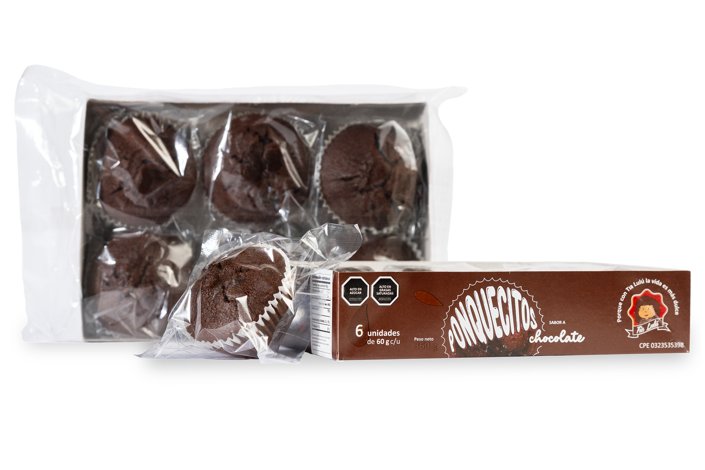 Ponquecitos de Chocolate (12 display)